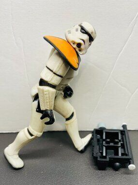 VNTG Star Wars Sandtrooper 1996 POTF2 Tatooine 3.75" Artic'g Figure W/Backpack